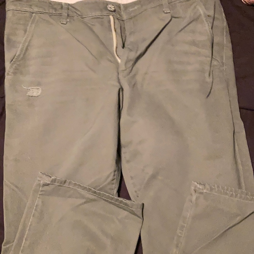 AG ex boyfriend khaki pants green size 29